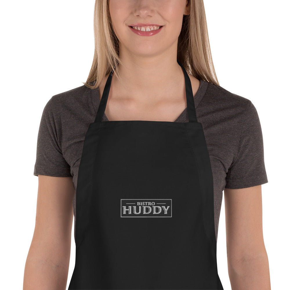 Bistro Huddy Embroidered Apron